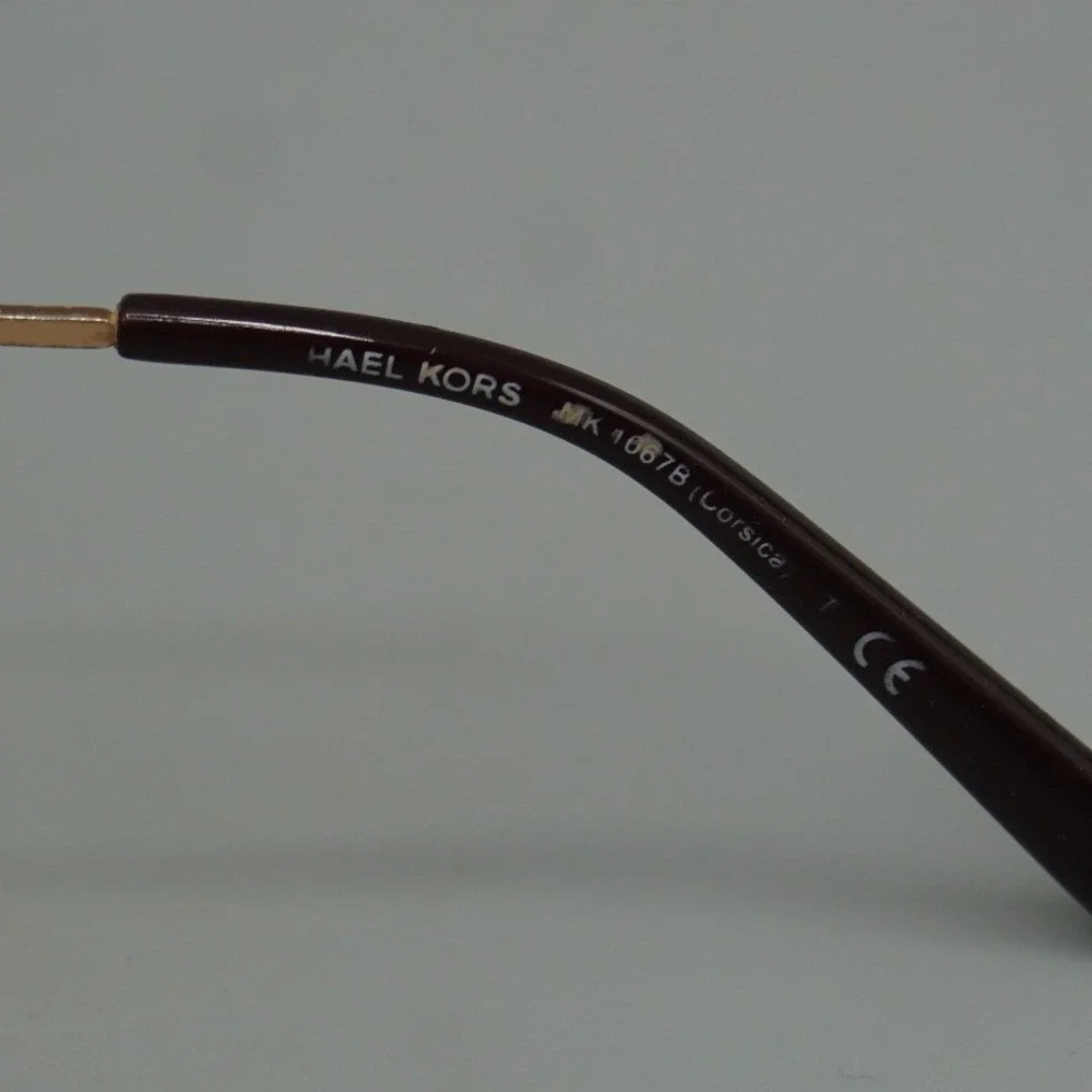 Michael Kors Corsica MK1067B Sunglasses Wine Gold Butterfly Gradient Lens 1138H